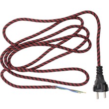 Turuncu Kordon 2.5 Mt, 3x0.75 Mm, Güçlü ve Dayanıklı Ütü Kablo Seçeneği