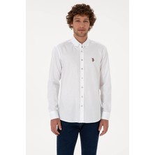 U.s. Polo Assn. CEDCOLORREG025K Beyaz Erkek Gömlek 2225643