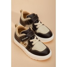 Şirinbebe Şiringenç Erkek Çocuk Spor Ayakkabı Ortopedik Kahverengi Cırtlı