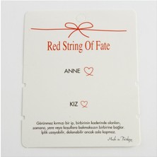 Ds-Derin 2li Anne Kız Yazılı Bileklik Kartı 200 Adet-Beyaz