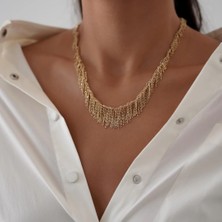 Püsküllü Altın Gerdanlık