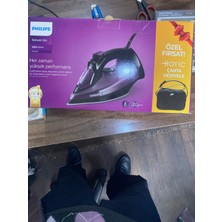 Siyah Pılıps Dst 5030 Buharlı Ütü, Pratik ve Güçlü Temizlik Için Ideal