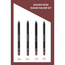 Golden Rose Dream Lips Çok Renkli Dudak Kalemi Seti (4’lü) Yumuşak ve Kremsi Uygulama