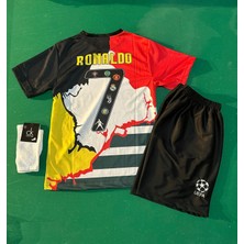 Özel Tasarım Ronaldo Tüm Takımların Ortak Tasarlanmış Futbol Çocuk Forması 3'lü Set