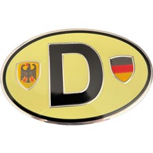 Etiketçilere Özel Armalar Oval  Alüminyum Sticker Oto Aksesusarı