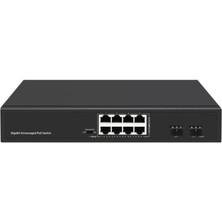 8 Port 10/100/1000 +2 Sfp Uplink Poe Switch