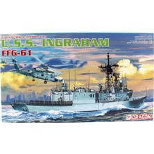 Dragon 7068 1/700 Ölçek, U.s.s. Ingraham Ffg-61, Klasik Tahrikli Füze Firkateyni Plastik Model Kiti