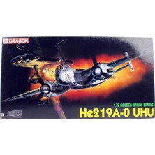 Dragon 5005 1/72 Ölçek, HE219A-0 Uhu ( Golden Wing Serisi) Savaş Uçağı Plastik Model Kiti