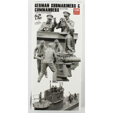Border BR-002 1/35 Ölçek, Alman Denizaltı Personeli ve Komutanları Resin Figür Kiti, 6 Adet