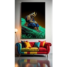 Özkacar Group Yalnız Samuray V2 :)) Ev Duvar Salon Güzellik Salonu Ofis Dükkan Dekarasyon Kanvas Tablo