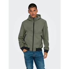 Only & Sons Onsbowıe Softshell Bomber Otw Noos Yeşil Erkek Mont 22029276