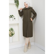 110CM Içi Velboalı Kapitone Mont