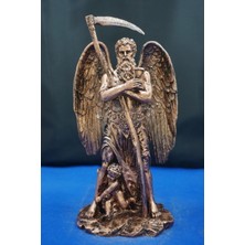 Kronos Heykel Biblo Tasarım – 26 cm Mitolojik Obje, Hediyelik ve Ev Dekor Ürünü Bakır