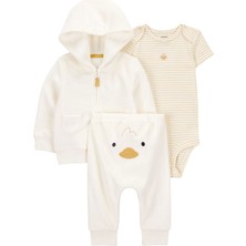 Bebek Ekru 3lü Hırkalı
