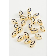 Zengezur Göz Mineli Bileklik ve Kolye Ucu Aparatı 1 Adet-Mavi