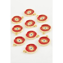 Zengezur Göz Tek Kulp Mineli Bileklik ve Kolye Ucu Aparatı 1 Adet-Mavi