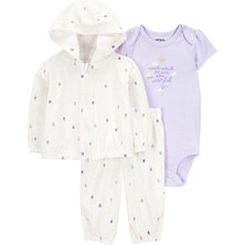 Kız Bebek Ekru 3lü Hırkalı