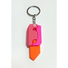 Zengezur Bıçak Silikon Anahtarlık-Pembe