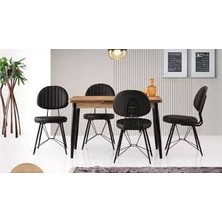 Mobilgen Diş Budak 4 Adet Ahtapot Sandalye 120+30*70 Silva Açılabilir Masa Takımı