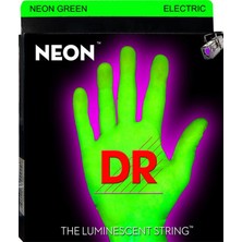 DR NGE-9 Hi-Def Neon Yeşil Elektro Gitar Teli (Light 9-42)