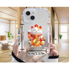 Kırmızı Şans Kedisi Uyumlu Telefon Tutucu, Şık ve Kullanışlı Aksesuar