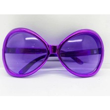 Mor Renk Yeşilçam Nostalji 80LI Yıllar 90LI Yıllar Parti Gözlüğü  7X16 cm