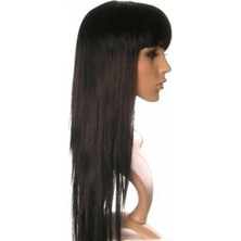 Uzun Peruk Saç - Siyah