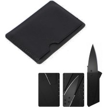 Kredi Kartı Şeklinde Çakı - Deri Kılıflı