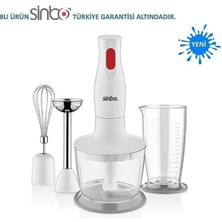 3 Fonksiyonlu El Blender Seti, Beyaz, 400W