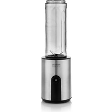 Mini Blender, Gümüş Renk, Kompakt ve Şık Tasarım, Kolay Kullanım