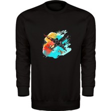 Renkli Gökyüzü ve Uçak Unisex Sweatshirt