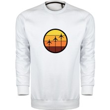 Uçak Tasarım Unisex Sweatshirt