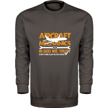 Aircraft Mechanic Tasarım Unisex Sweatshirt
