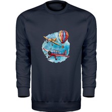 Uçaklar ve Balon Unisex Sweatshirt