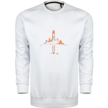 Neon Yolcu Uçağı Unisex Sweatshirt