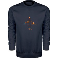 Neon Yolcu Uçağı Unisex Sweatshirt