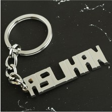 Zeroshop Aslıhan Isimli Anahtarlık-Gümüş Rengi