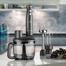 Çok Fonksiyonlu Mutfak Robotu Antrasit Renkli, Pratik ve Şık Tasarım