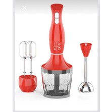 Kırmızı 800 Watt Güçlü ve Şık Blender, Hızlı ve Kolay Kullanım