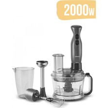 2000W Çok Amaçlı Mutfak Robotu, Doğrayıcı, Blender, Dilimleme, Rondo, Çelik Mikser