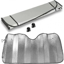 130X60 cm Standart Araba Güneşliği Oto Güneşlik Metalize Balonlu Kalın