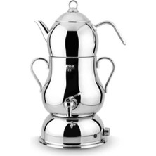 Çelik Gövde Metal Kulp Elektrikli Semaver, Dayanıklı ve Şık Tasarım