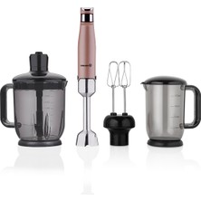 A449-01 Performix Mega Blender Set, Şık ve Dayanıklı, Renk: Rosagold ve Pembe