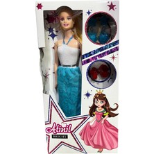 Atinil Oyuncak Bebek Elbiseli Küpeli