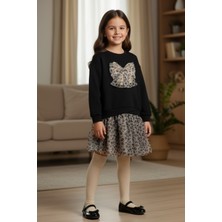 Mayoral Önü Fiyonklu Sweat ve Tüllü Etekli Takım - Siyah