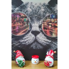 Yılbaşı Şans Cüceleri 3 Lü Set Mumluk  Yılbaşı Hediyesi, Dekor Cüce (12*7cm Boyutunda)