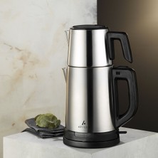 Renkli Çay Makinesi, Inox Tasarım, Pratik ve Şık Çay Demleme Cihazı