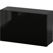 Raf Ünitesi, Venge-Parlak Cila-Siyah, 60X20X38 Cm, Selsvıken