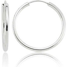 925 Ayar Gümüş Halka Küpe EA0710025 (599599)