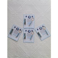 100 Adet Nazar Ayeti Mavi Anahtarlık ve Paketlenmiş Kına Sünnet Hatırası Dağıtmalık Hediyelik